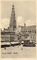 CPA  -  BREDA  (Noord - Brabant)    Groote  Markt   ( Kiosque ) - Breda