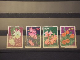 FORMOSA-TAIWAN - 1964 FIORI 4 Valori - NUOVI(+) - Ungebraucht