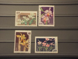 FORMOSA-TAIWAN - 1958 ORCHIDEE 4 Valori - NUOVI(++) - Ungebraucht