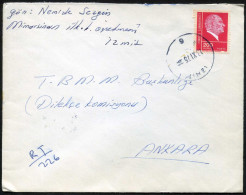 TURKEY, Mi. 2276; 14 / XI /1975 Grand National Assembly Of Turkey Arrival Postmark, 13 / XI / 1975 Registered Izmit - Storia Postale