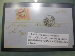 D.LUIS I (1867-1870) CUNHO IX - Lettres & Documents