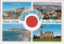 62 -  Carte à Trou, LA COTE D'OPALE (Berck-Plage, Boulogne, Calais, Le Cap Blanc-Nez) - Non Classificati