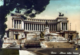 Roma - Altare Della Patria - 1953 - Formato Grande Viaggiata Mancante Di Affrancatura - Altare Della Patria