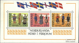 Dänemark - Färöer Block1 (kompl.Ausg.) Postfrisch 1983 Trachten - Féroé (Iles)