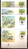 Tonga 1990 Yvertn° 790-93 (°) Used FDC Cote Des Timbres 11 Euro Faune - Tonga (1970-...)