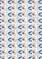 Polonia 1988 - Yt 2955  Used 2 Foglio Completo  Di 50 Val. "Finlandia '88" Esp. Fil. A Helsinki - Full Sheets