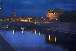 Roma - Di Notte - Castel Sant'angelo - 33062 - Formato Grande Viaggiata - Castel Sant'Angelo