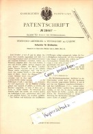 Original Patent - Bernhard Gründler In Petersdorf B. Lagow , 1884 , Anfeuchter Für Briefmarken !!! - Neumark