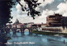 Roma - Ponte E Castel Sant'angelo - 610 - Formato Grande Viaggiata - Pontes