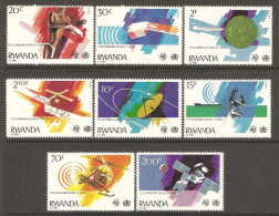 Rwanda 1981 Mi# 1127-1134 ** MNH - Telecommunications And Health / Space / Airplanes - Nuevos