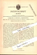 Original Patent - Kobbelöer & Kreusch In Niederseßmar B. Gummersbach , 1884 , Trockenofen Für Wolle !!! - Gummersbach