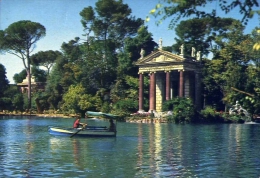 Roma - Villa Borghese - Il Laghetto - 236 - Formato Grande Viaggiata - Parcs & Jardins