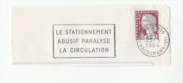 1964 France IMPROPER PARKING PARALIZES TRAFFIC  Road Safety On PIECE Stamps - Accidentes Y Seguridad Vial