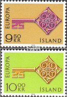 Island 417-418 (kompl.Ausg.) Postfrisch 1968 Europa - Neufs