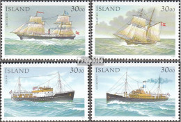 Island 753-756 (kompl.Ausg.) Postfrisch 1991 Postschiffe - Neufs
