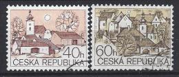 Czech-Republic  1995  Townscapes  (o)  Mi.71-72 - Oblitérés