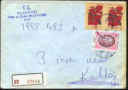 TURKEY, Michel 3076, 3125; 17 / 7 / 1998 Registered Kusadasi Postmark, With Arrival Postmark - Brieven En Documenten
