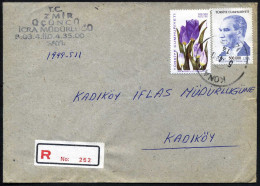 TURKEY, Michel 3146, 3158; 5 / 4 / 2000 Registered Konak Postmark, With Arrival Postmark - Covers & Documents