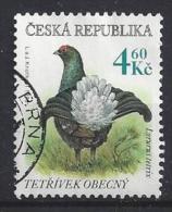 Czech-Republic  1998  Endangered Species; Black Grouse  (o)  Mi.179 - Oblitérés