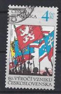 Czech-Republic  1998  80th Ann. Of Czechoslovak Rep.  (o)  Mi.194 - Oblitérés