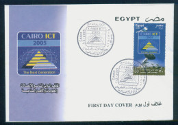 EGYPT / 2005 / ICT / 9th International Congress Of Telecommunications And Information / FDC - Brieven En Documenten