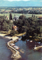 - CPSM  - 74 - SCIEZ - Hôtellerie Du Château De Coudrée, Le Port Et La Plage, Au Bord Du Léman - 687 - Sciez