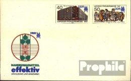 DDR U6 Amtlicher Umschlag Ungebraucht 1987 Leipziger Messe - Autres & Non Classés