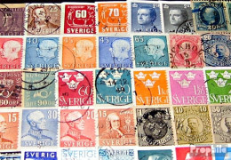 Schweden 100 Verschiedene Marken - Sammlungen
