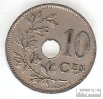 Belgien KM-Nr. : 49 1902 Sehr Schön Kupfer-Nickel Sehr Schön 1902 10 Centimes Gekröntes Monogramm - 10 Cents