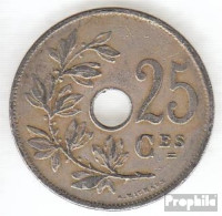 Belgien KM-Nr. : 68 1913 Sehr Schön Kupfer-Nickel Sehr Schön 1913 25 Centimes Gekröntes Monogramm - 25 Cent