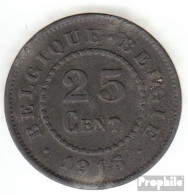 Belgien KM-Nr. : 82 1915 Vorzüglich Zink Vorzüglich 1915 25 Centimes Deutsche Besetzung I. W - 25 Centimes