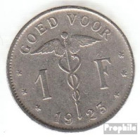 Belgien KM-Nr. : 90 1923 Sehr Schön Nickel Sehr Schön 1923 1 Franc Knieende Allegorie - 1 Franc