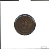 Deutsches Reich Jägernr: 11 1905 A Sehr Schön Bronze Sehr Schön 1905 2 Pfennig Großer Reichsadler - 2 Pfennig