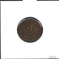 Deutsches Reich Jägernr: 11 1914 J Vorzüglich Bronze Vorzüglich 1914 2 Pfennig Großer Reichsadler - 2 Pfennig