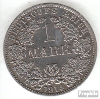 Deutsches Reich Jägernr: 17 1905 A Stgl./unzirkuliert Silber Stgl./unzirkuliert 1905 1 Mark Großer Reichsadler Im Eich - 1 Mark