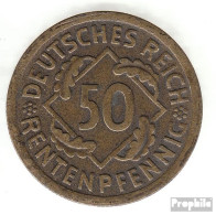 Deutsches Reich Jägernr: 310 1924 J Sehr Schön Aluminium-Bronze Sehr Schön 1924 50 Rentenpfennig Ähren - 50 Renten- & 50 Reichspfennig