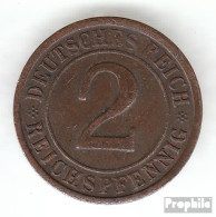 Deutsches Reich Jägernr: 314 1924 G Vorzüglich Bronze Vorzüglich 1924 2 Reichspfennig Ährengarbe - 2 Renten- & 2 Reichspfennig