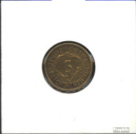 Deutsches Reich Jägernr: 316 1924 J Vorzüglich Aluminium-Bronze Vorzüglich 1924 5 Reichspfennig Ähren - 5 Rentenpfennig & 5 Reichspfennig