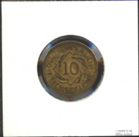 Deutsches Reich Jägernr: 317 1925 G Sehr Schön Aluminium-Bronze Sehr Schön 1925 10 Reichspfennig Ähren - 10 Rentenpfennig & 10 Reichspfennig