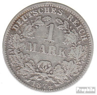 Deutsches Reich Jägernr: 9 1881 A Vorzüglich Silber Vorzüglich 1881 1 Mark Kleiner Reichsadler - 1 Mark