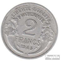 Frankreich KM-Nr. : 886 1950 B Vorzüglich Aluminium Vorzüglich 1950 2 Francs Laureate - Other & Unclassified