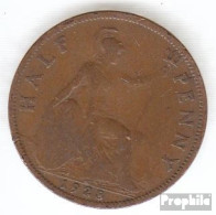 Großbritannien KM-Nr. : 837 1928 Sehr Schön Bronze Sehr Schön 1928 1/2 Penny George V. - C. 1/2 Penny