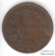 Italien KM-Nr. : 27 1894 BI Sehr Schön Kupfer Sehr Schön 1894 10 Centesimi Umberto I. - 1878-1900 : Umberto I.