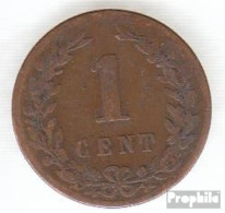 Niederlande KM-Nr. : 107 1880 Schön Bronze Schön 1880 1 Cent Gekrönter Löwe - 1849-1890 : Willem III