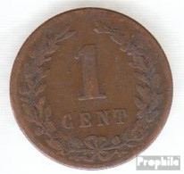 Niederlande KM-Nr. : 107 1900 Schön Bronze Schön 1900 1 Cent Gekrönter Löwe - 1 Cent