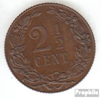 Niederlande KM-Nr. : 134 1906 Sehr Schön Bronze Sehr Schön 1906 2-1/2 Cent Gekrönter Löwe - 2.5 Centavos