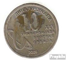 Serbien KM-Nr. : 51 2009 Vorzüglich Kupfer-Nickel-Zink Vorzüglich 2009 10 Dinara 25. Universiade - Serbie