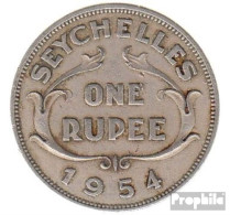 Seychellen KM-Nr. : 13 1968 Sehr Schön Kupfer-Nickel Sehr Schön 1968 1 Rupee Elizabeth II. - Seychelles