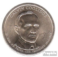 USA KM-Nr. : 572 2014 D Stgl./unzirkuliert Kupfer, Nickel-Me Plattiert Stgl./unzirkuliert 2014 1 Dollar Calvin Coolidge - Ohne Zuordnung