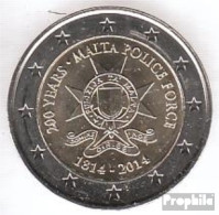 Malta 2014 Stgl./unzirkuliert Auflage: 300.000 Stgl./unzirkuliert 2014 2 EURO 200 Jahre Polizei - Malte